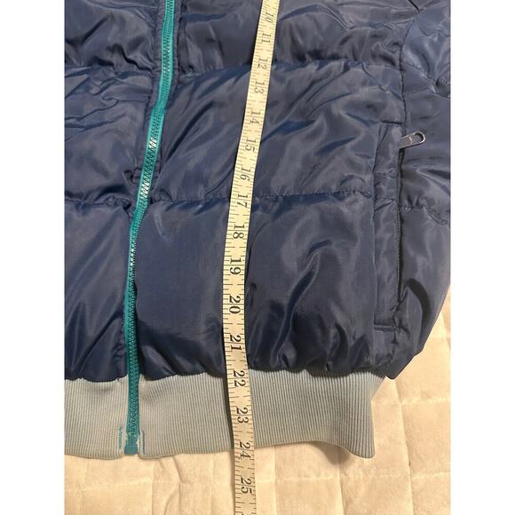 Columbia Vintage Whirlibird Reversible Puffer Jacket Men's Small Blue Feather - Picture 7 of 8